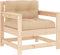 vidaXL - Tuinstoelen - 2 - st - met - kussens - massief - grenenhout