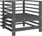vidaXL - Tuinstoelen - 2 - st - met - kussens - massief - grenenhout - grijs