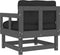 vidaXL - Tuinstoelen - 2 - st - met - kussens - massief - grenenhout - grijs