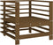 vidaXL - Tuinstoelen - 2 - st - met - kussens - massief - grenenhout - honingbruin