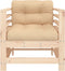 vidaXL - Tuinstoelen - 2 - st - met - kussens - massief - grenenhout
