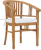 vidaXL - Tuinstoelen - 2 - st - met - kussens - massief - teakhout