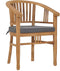vidaXL - Tuinstoelen - 2 - st - met - kussens - massief - teakhout