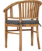 vidaXL - Tuinstoelen - 2 - st - met - kussens - massief - teakhout