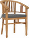 vidaXL - Tuinstoelen - 2 - st - met - kussens - massief - teakhout