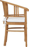 vidaXL - Tuinstoelen - 2 - st - met - kussens - massief - teakhout