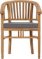vidaXL - Tuinstoelen - 2 - st - met - kussens - massief - teakhout