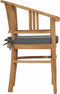 vidaXL - Tuinstoelen - 2 - st - met - kussens - massief - teakhout