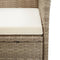 vidaXL - Tuinstoelen - 2 - st - met - kussens - poly - rattan - beige