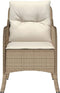 vidaXL - Tuinstoelen - 2 - st - met - kussens - poly - rattan - beige