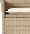 vidaXL - Tuinstoelen - 2 - st - met - kussens - poly - rattan - beige