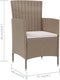 vidaXL - Tuinstoelen - 2 - st - met - kussens - poly - rattan - beige