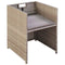 vidaXL - Tuinstoelen - 2 - st - met - kussens - poly - rattan - beige