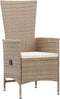 vidaXL - Tuinstoelen - 2 - st - met - kussens - poly - rattan - beige