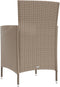 vidaXL - Tuinstoelen - 2 - st - met - kussens - poly - rattan - beige