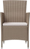 vidaXL - Tuinstoelen - 2 - st - met - kussens - poly - rattan - beige