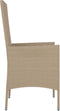 vidaXL - Tuinstoelen - 2 - st - met - kussens - poly - rattan - beige