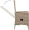 vidaXL - Tuinstoelen - 2 - st - met - kussens - poly - rattan - beige
