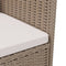 vidaXL - Tuinstoelen - 2 - st - met - kussens - poly - rattan - beige