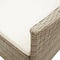 vidaXL - Tuinstoelen - 2 - st - met - kussens - poly - rattan - beige