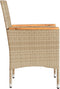 vidaXL - Tuinstoelen - 2 - st - met - kussens - poly - rattan - beige