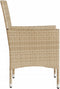 vidaXL - Tuinstoelen - 2 - st - met - kussens - poly - rattan - beige