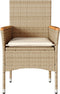 vidaXL - Tuinstoelen - 2 - st - met - kussens - poly - rattan - beige