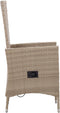 vidaXL - Tuinstoelen - 2 - st - met - kussens - poly - rattan - beige