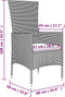 vidaXL - Tuinstoelen - 2 - st - met - kussens - poly - rattan - beige