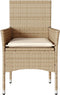 vidaXL - Tuinstoelen - 2 - st - met - kussens - poly - rattan - beige