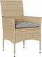 vidaXL - Tuinstoelen - 2 - st - met - kussens - poly - rattan - beige