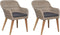 vidaXL - Tuinstoelen - 2 - st - met - kussens - poly - rattan - bruin