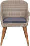vidaXL - Tuinstoelen - 2 - st - met - kussens - poly - rattan - bruin