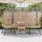 vidaXL - Tuinstoelen - 2 - st - met - kussens - poly - rattan - bruin