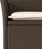 vidaXL - Tuinstoelen - 2 - st - met - kussens - poly - rattan - bruin