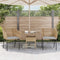 vidaXL - Tuinstoelen - 2 - st - met - kussens - poly - rattan - bruin