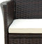 vidaXL - Tuinstoelen - 2 - st - met - kussens - poly - rattan - bruin