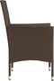 vidaXL - Tuinstoelen - 2 - st - met - kussens - poly - rattan - bruin