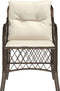 vidaXL - Tuinstoelen - 2 - st - met - kussens - poly - rattan - bruin