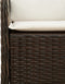 vidaXL - Tuinstoelen - 2 - st - met - kussens - poly - rattan - bruin
