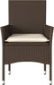 vidaXL - Tuinstoelen - 2 - st - met - kussens - poly - rattan - bruin