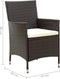 vidaXL - Tuinstoelen - 2 - st - met - kussens - poly - rattan - bruin