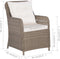 vidaXL - Tuinstoelen - 2 - st - met - kussens - poly - rattan - bruin