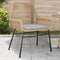 vidaXL - Tuinstoelen - 2 - st - met - kussens - poly - rattan - bruin