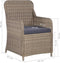 vidaXL - Tuinstoelen - 2 - st - met - kussens - poly - rattan - bruin
