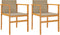 vidaXL - Tuinstoelen - 2 - st - met - kussens - poly - rattan - en - massief - hout - beige