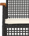 vidaXL - Tuinstoelen - 2 - st - met - kussens - poly - rattan - en - acaciahout - zwart