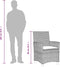 vidaXL - Tuinstoelen - 2 - st - met - kussens - poly - rattan - en - massief - hout - grijs