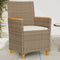 vidaXL - Tuinstoelen - 2 - st - met - kussens - poly - rattan - en - massief - hout - beige