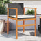vidaXL - Tuinstoelen - 2 - st - met - kussens - poly - rattan - en - massief - hout - zwart